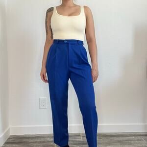 Lillie Rubin Blue Women's Trousers